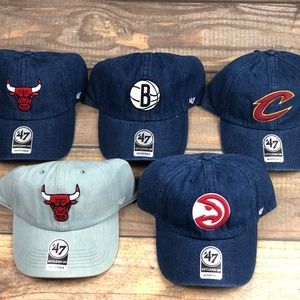 NBA Basketball Denim 47 Brand Adjustable Strapback